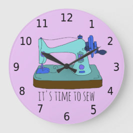 今はナンバーズを縫う時だ ラージ壁時計