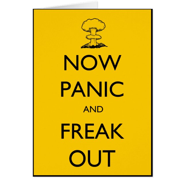 今はパニックに陥り慌てる (正面)