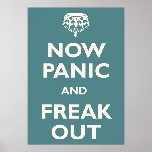 今はパニックに陥り慌てる ポスター (正面)