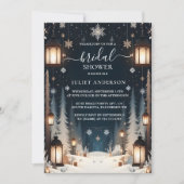 今はフォレストスターズスノースウィーンブライトウィンターブライダルシャワー 招待状 (正面)