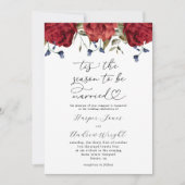 今はフローラの季節結婚しただ結婚 招待状 (正面)