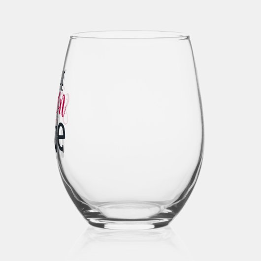 「今はワインの季節だ ステムなしワイングラス (左)