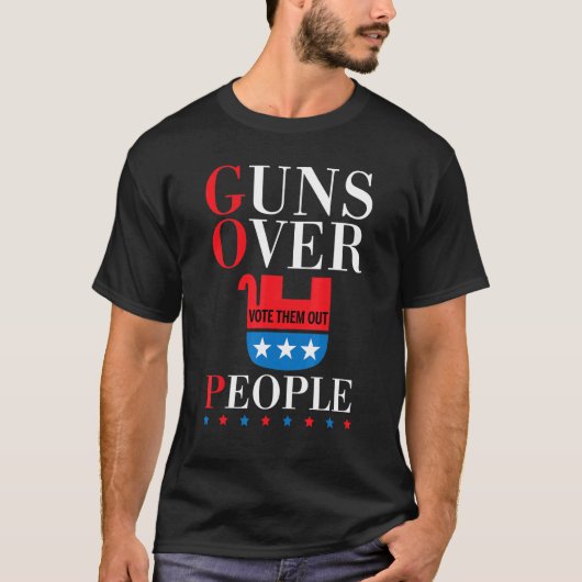 今は人々の銃器改革に向けて銃を持ち込む Tシャツ (正面)