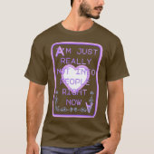 今は人にあまり関わりたくない ハートのエース Tシャツ (正面)