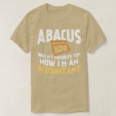 今は会計士お気に入りののアバカスがおもちゃだった Tシャツ (デザイン正面)