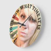 今は何時か分かっているだろう ラージ壁時計 (傾斜)