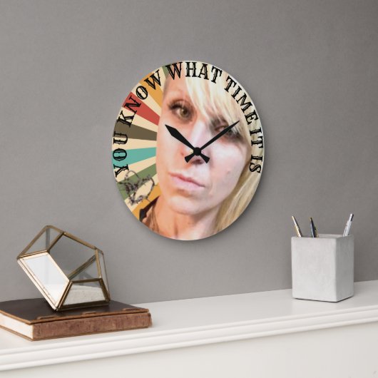 今は何時か分かっているだろう ラージ壁時計 (オフィス)