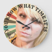 今は何時か分かっているだろう ラージ壁時計 (正面)