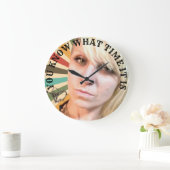 今は何時か分かっているだろう ラージ壁時計 (ホーム)