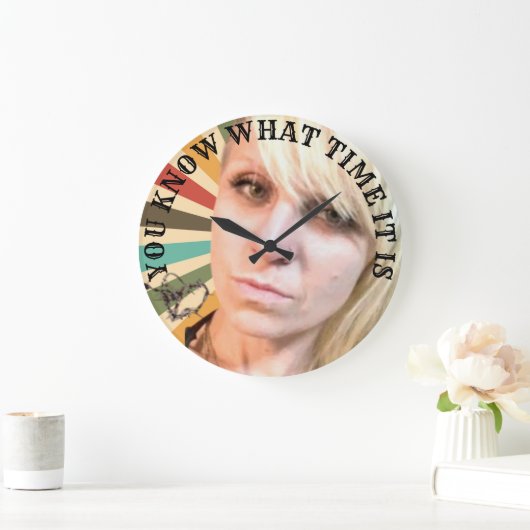 今は何時か分かっているだろう ラージ壁時計 (ホーム)