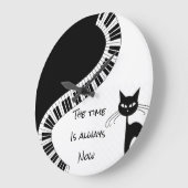 「今は何時でも間に合う ラージ壁時計 (傾斜)