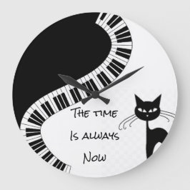 「今は何時でも間に合う ラージ壁時計