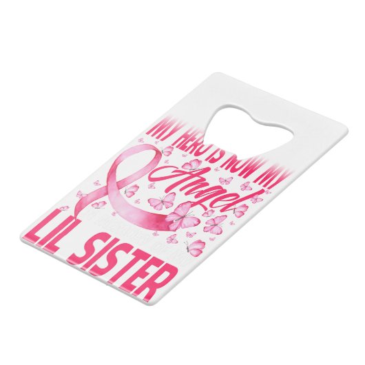 今は勇者が天使となって妹を思い出す クレジットカード栓抜き (正面アングル)