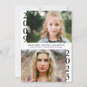 今は卒業写真数々の卒業会 招待状 (正面)