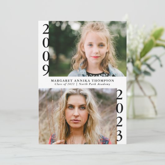 今は卒業写真数々の卒業会 招待状 (スタンド正面)