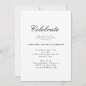 今は卒業写真数々の卒業会 招待状 (裏面)