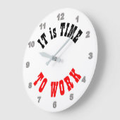 今は壁時計を動かす時だ ラージ壁時計 (傾斜)