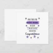 今は外出中だ» おもしろい退職 招待状 (正面/裏面)