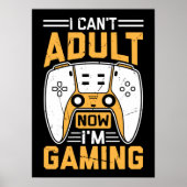 今は大人になれない、ゲーム中おもしろい- Video Gamer ポスター (正面)