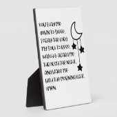 今は寝るように横になった フォトプラーク (側面)