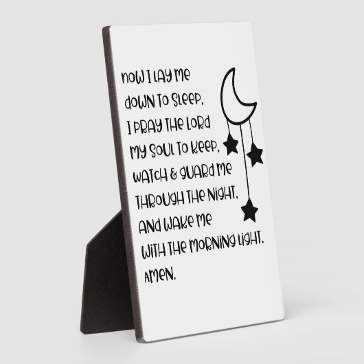 今は寝るように横になった フォトプラーク (側面)