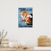 今は少しでも救済たくさんできるよ!米軍債 ポスター (キッチン)