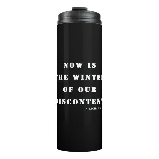 「今は我々の不満の冬だ」リチャード3世 タンブラー (正面)