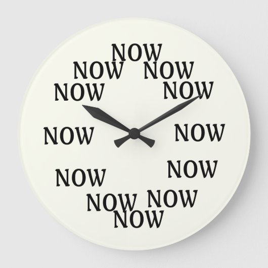 今は時計だ ラージ壁時計 (正面)