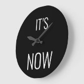 今は時計だ ラージ壁時計 (傾斜)