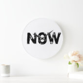 今は時間だけだ ラージ壁時計 (ホーム)