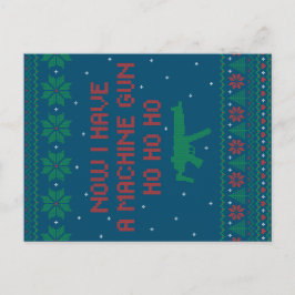 今は機関銃を持っている ポストカード