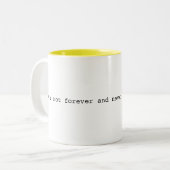 今は永久にではないし、決してがらくたのマグの負荷ではないです ツートーンマグカップ (正面左)