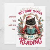 今は無理サンタ、私は読書中 シーズンカード (正面/裏面)