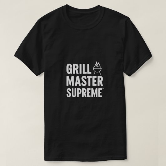 今は焼くだけ、後で考える - 面白いBBQメンズTシャツ | Tシャツ (デザイン正面)