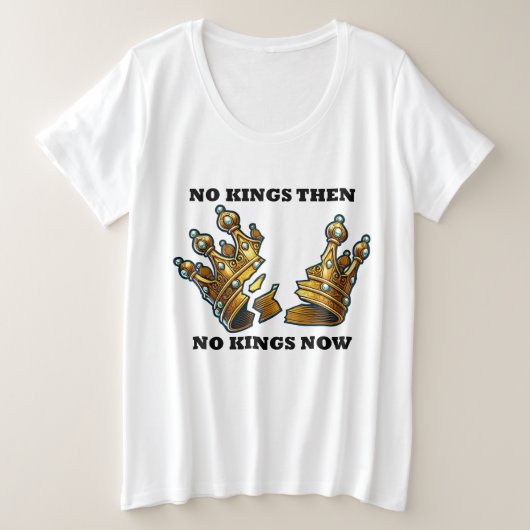 今は王も王も プラスサイズTシャツ (デザイン正面)