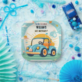 今は男の子かわいいゴルフホール1歳の誕生日 ペーパープレート (パーティー)