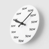 今は禅™ – マインドフルネス道教の仏教 ラウンド壁時計 (傾斜)