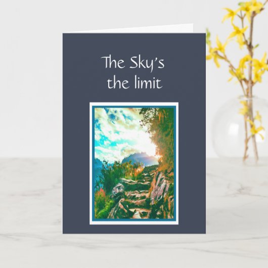 今は空の限界を卒業した カード (黄色い花)