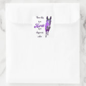 今は紫違う色の馬 スクエアシール (バッグ)