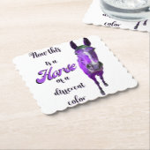 今は紫違う色の馬 ペーパーコースター (アングル)