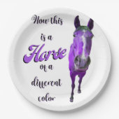 今は紫違う色の馬 ペーパープレート (正面)