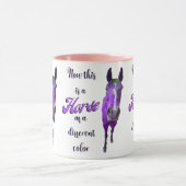 今は紫違う色の馬 マグカップ (中央)