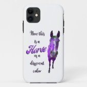 今は紫違う色の馬 Case-Mate iPhoneケース (裏面)