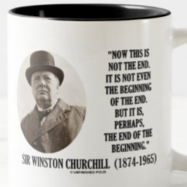 今は終わりではない(ウィンストン・チャーチル引用文) ツートーンマグカップ