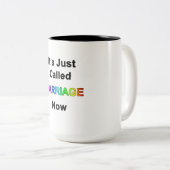 今は結婚と呼ばれている ツートーンマグカップ (正面右)