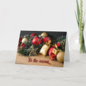 今は聖降誕祭お目出度う季節だ カード (正面)