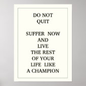 今は苦しやめみ、残りの部分を生きること ポスター (正面)