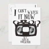 今は見れないから、後でテープに貼る ポストカード (正面/裏面)