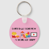 今は話せないキーチェーンピンク キーホルダー (裏面)