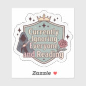 今は誰のことも無視して読書中 シール (シート)